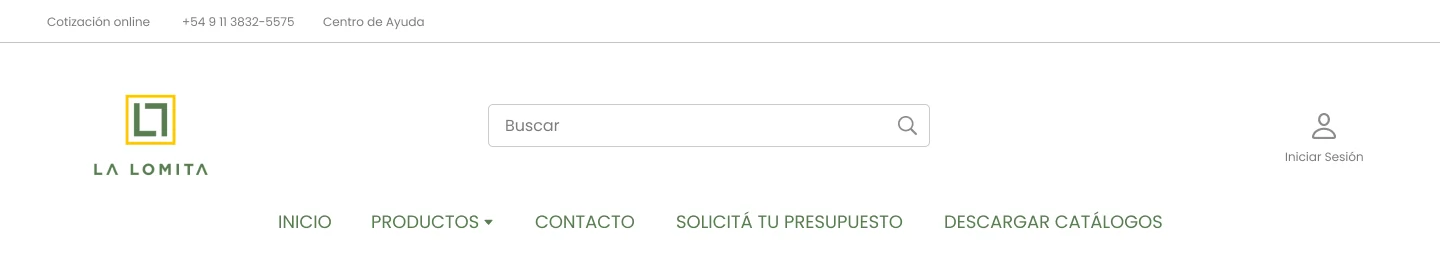 La Lomita después: un solo buscador y un menú más liviano de leer.